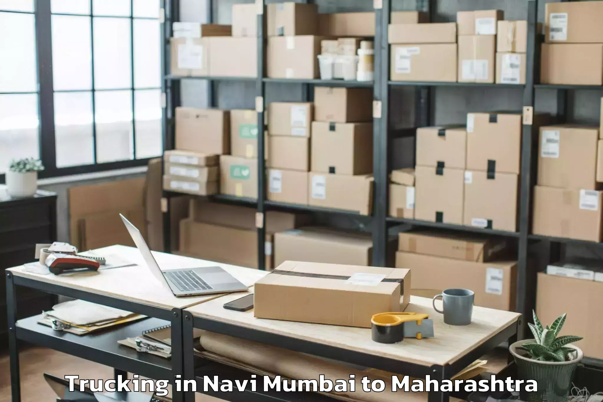 Top Navi Mumbai to Morshi Trucking Available